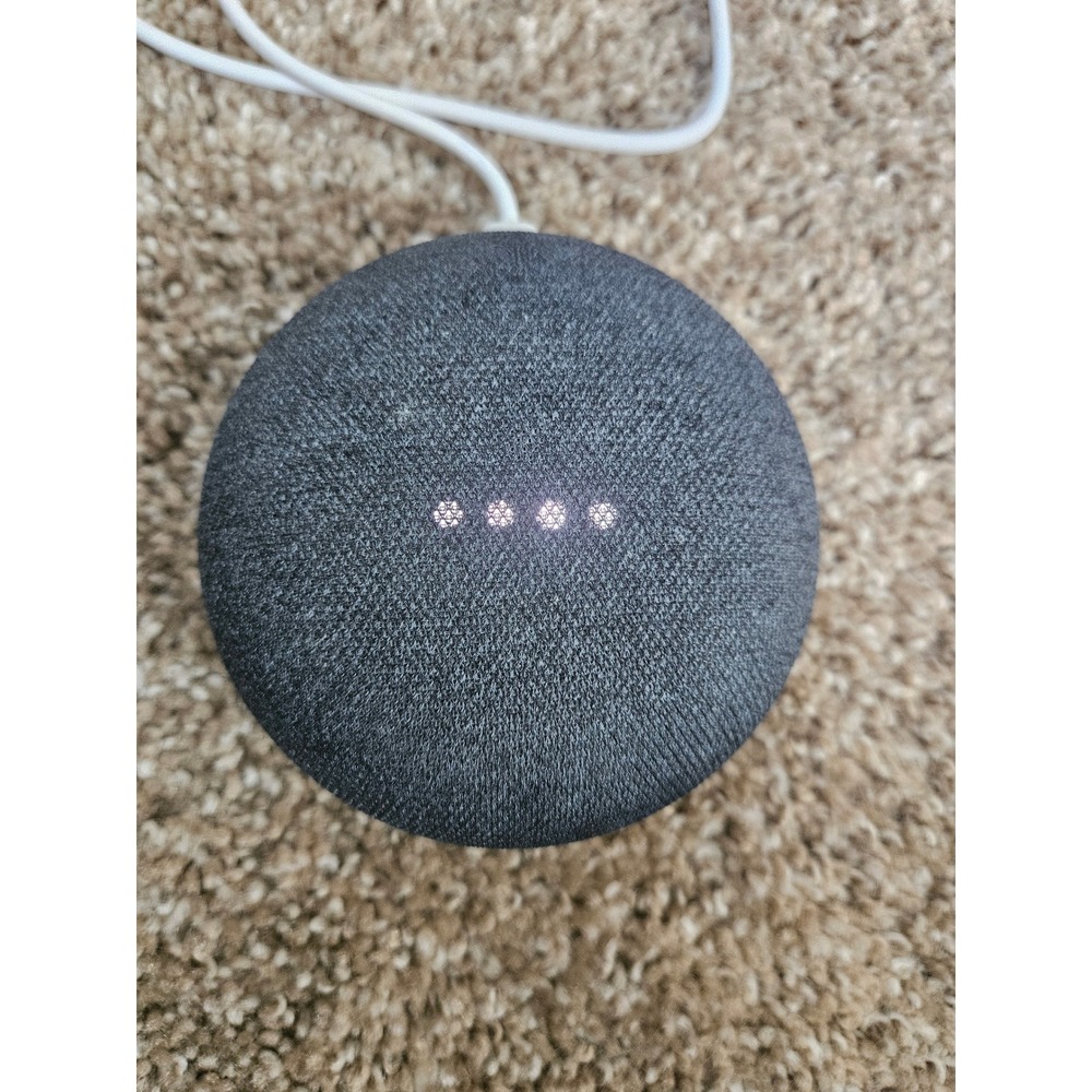 Google Home Mini 1st Gen Smart Speaker Charcoal Grey Coral Base H0A